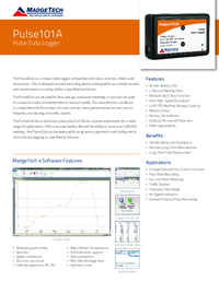 Thumbnail of document Data Sheet - Pulse101A Data Logger